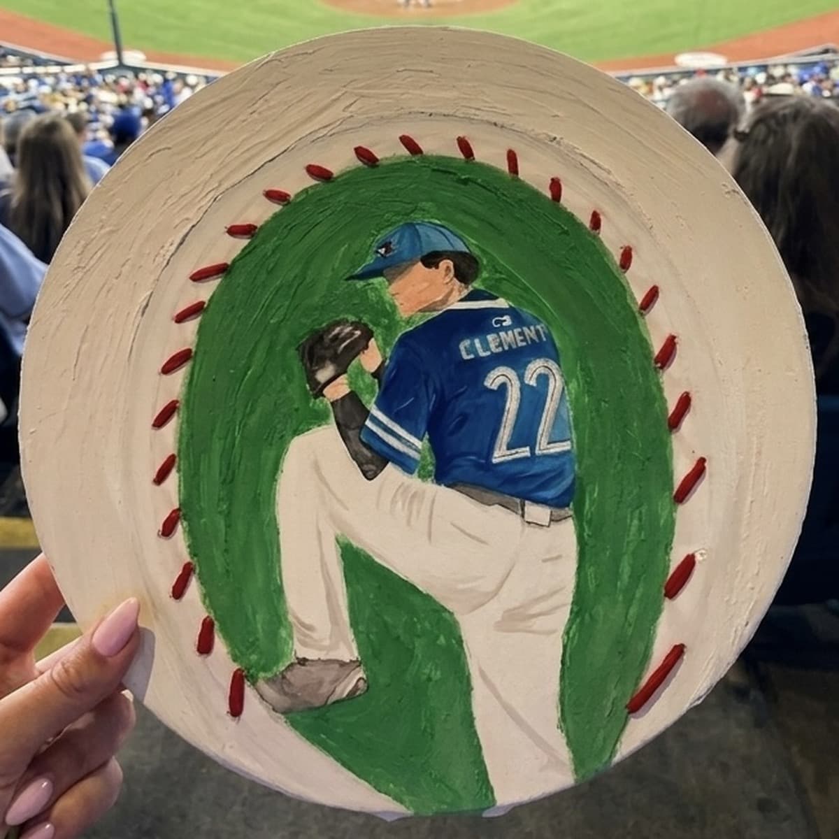 Blue Jays in Motion, Hand-painted acrylic by Soha Fazeli