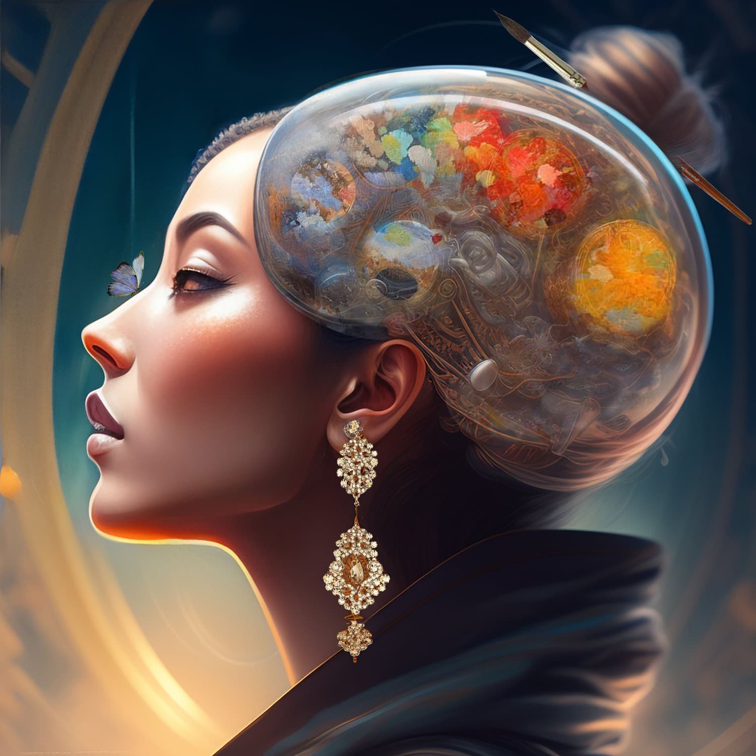My Mind, Digital art on canvas by Soha Fazeli